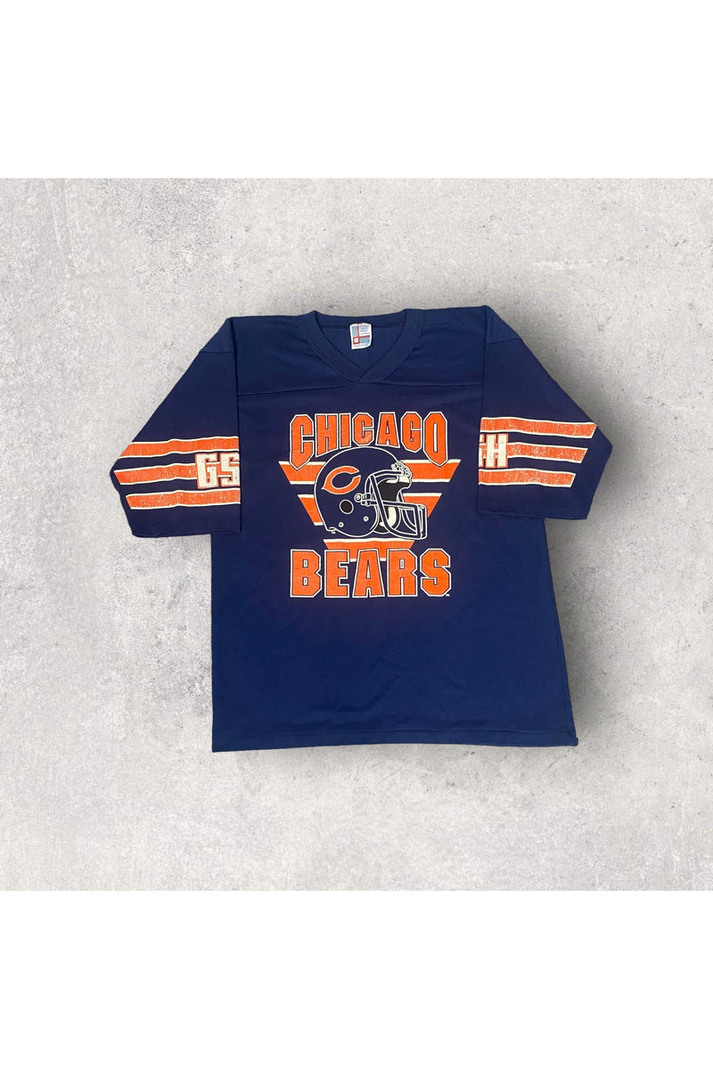 Vintage Made In USA Chicago Bears V-Neck Tee- L – BACK2THEVINTAGE