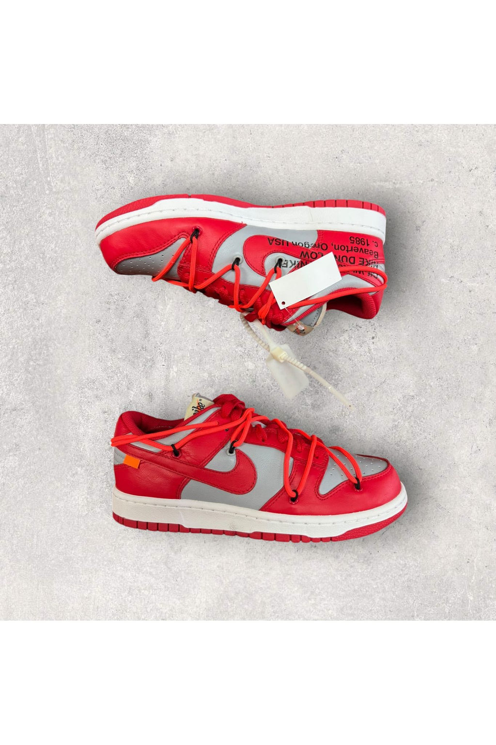 Nike Dunk Low OFF-WHITE UNIVERSITY RED