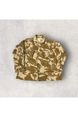 Vintage Lightweight Desert Camo Long Sleeve Button Up- L