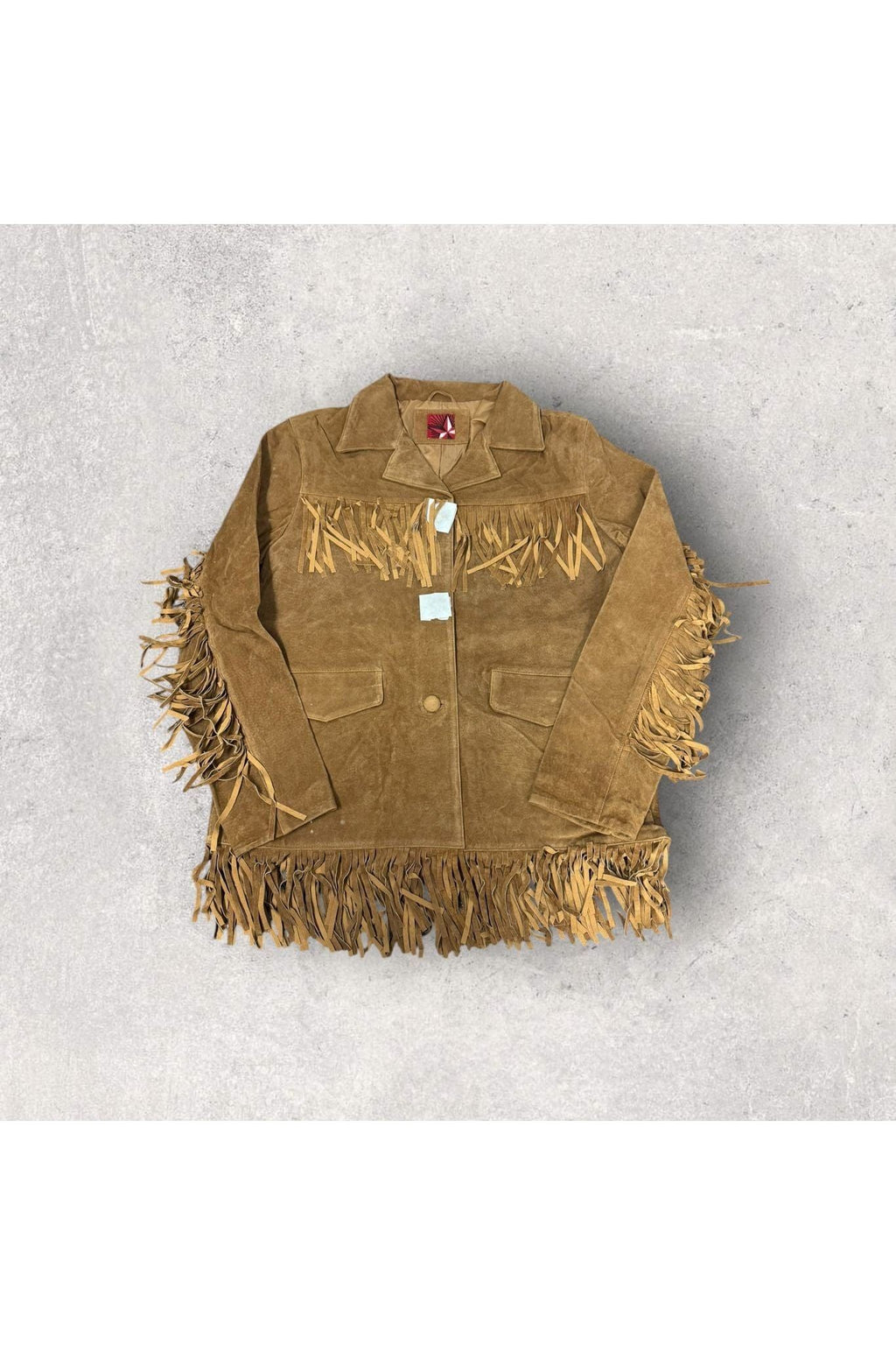 Vintage Deadstock Marlboro Red Star Gear Women's Suede Fringe Western Jacket- M