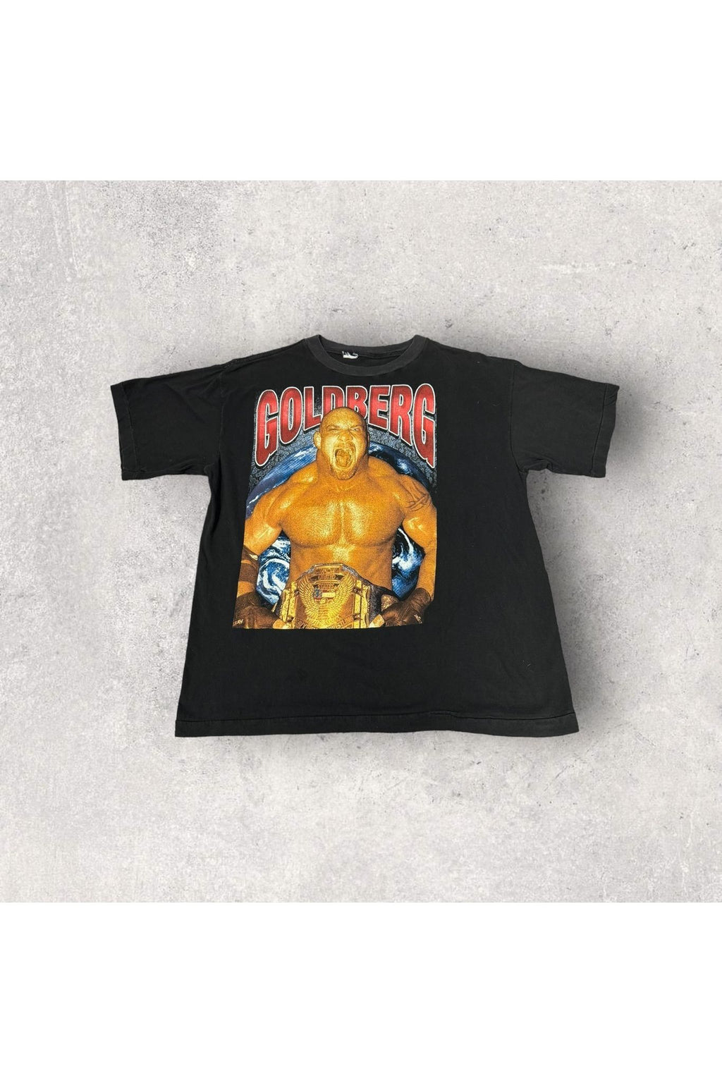 Vintage Single Stitch WCW Goldberg Bootleg Rap Tee- L/XL