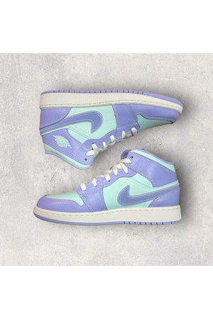 Jordan 1 Mid PURPLE AQUA (GS)