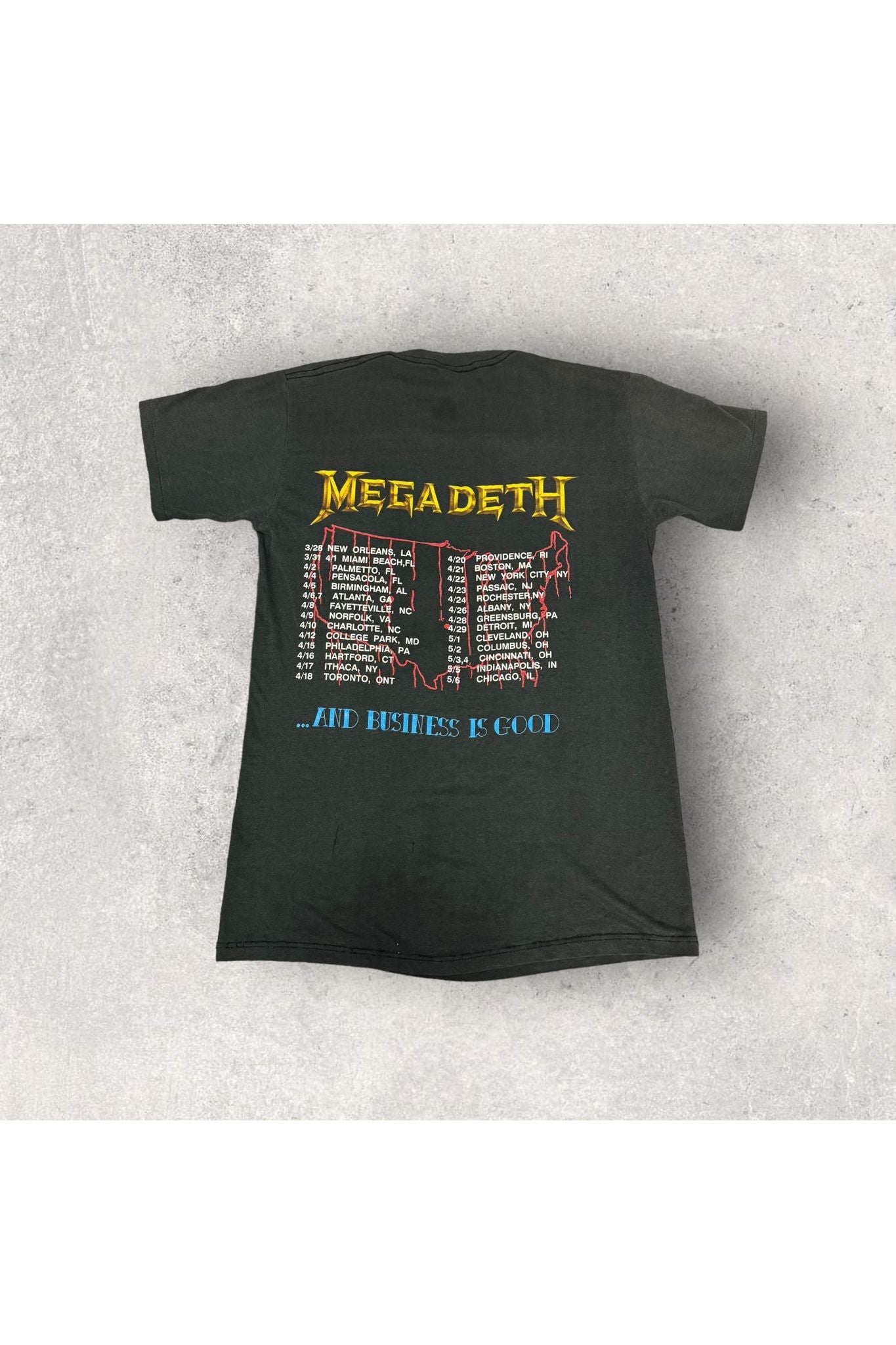 Vintage 1988 Megadeth Killing Is My Business Tour Tee- L