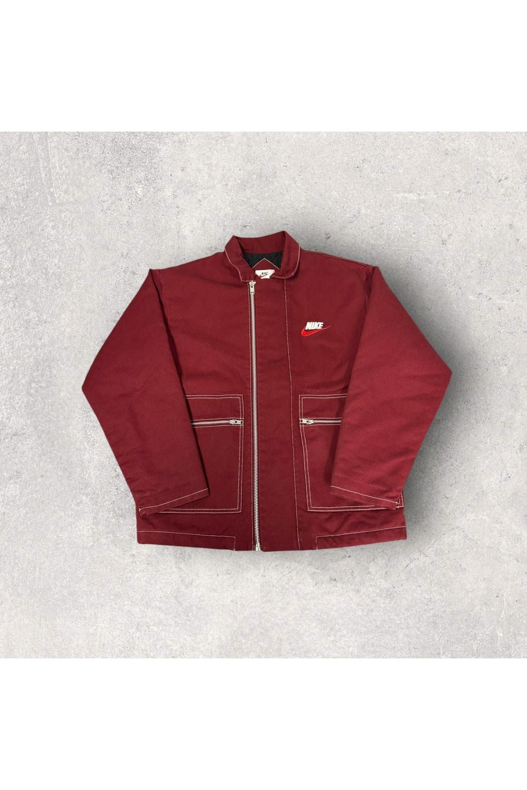 SUPREME NIKE Double Zip Quilt Workwear Jacket- M