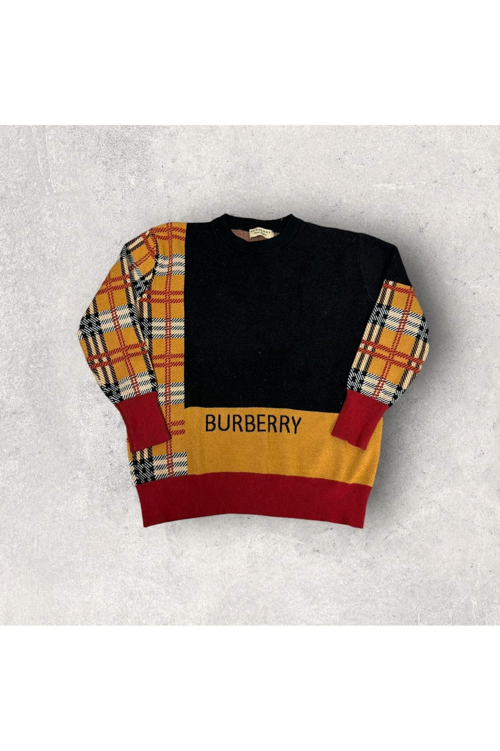 Vintage Bootleg Burberry Knit Sweater- S/M