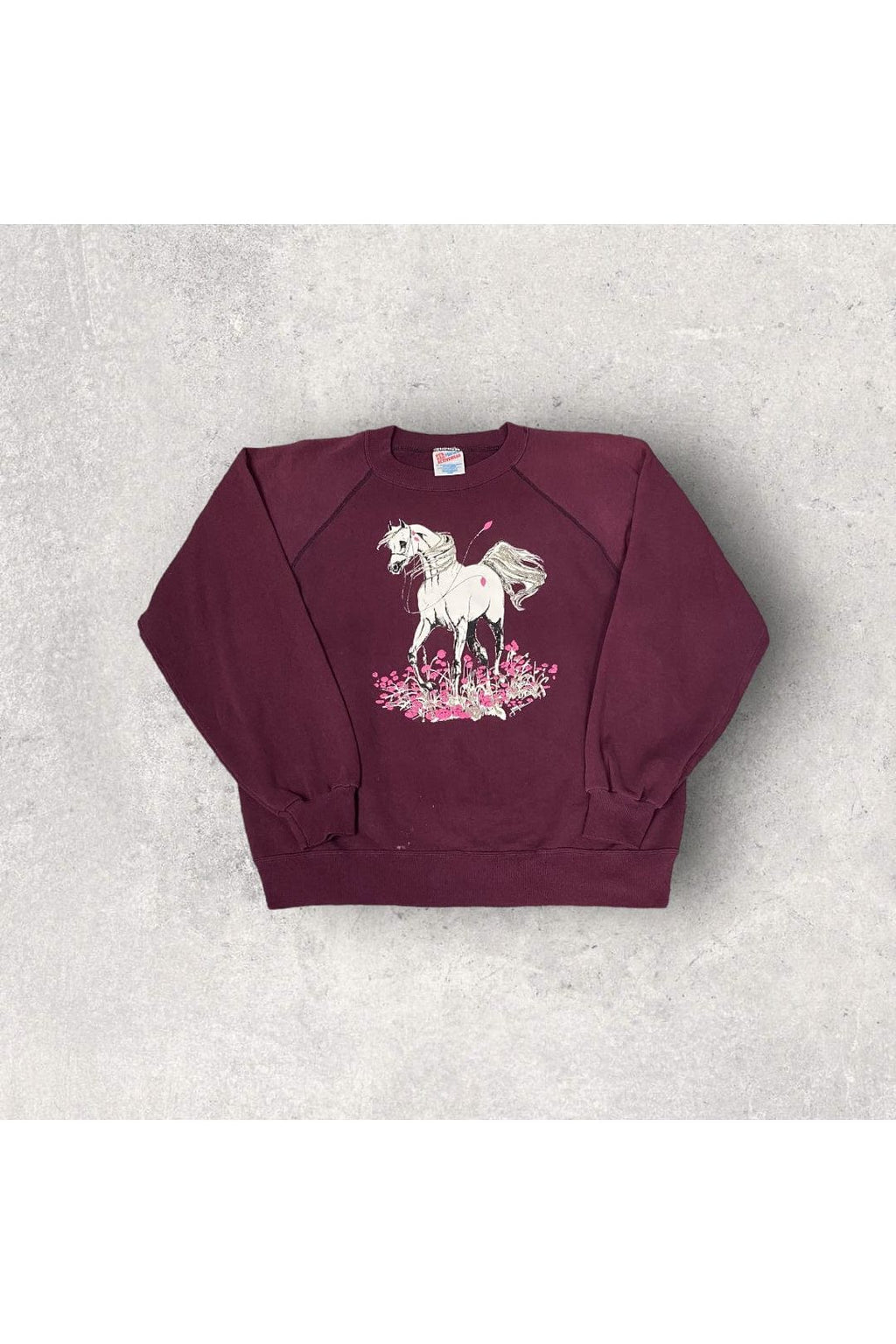 Vintage Hanes Horse Graphic Crewneck- L