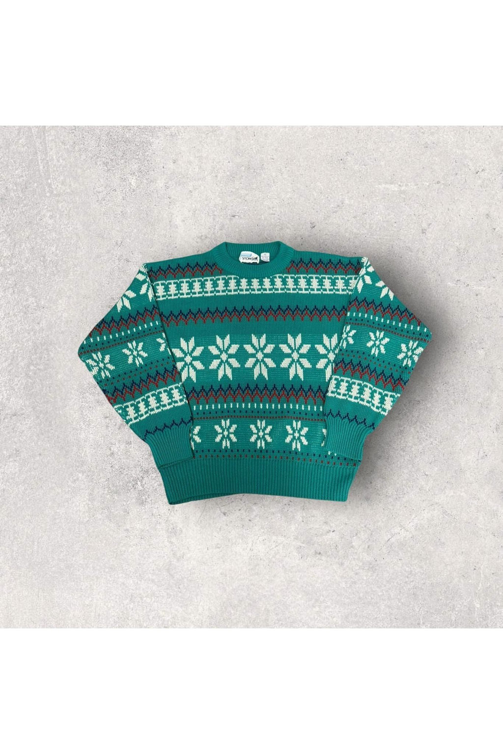 Vintage Snowdrift Knit Sweater- M