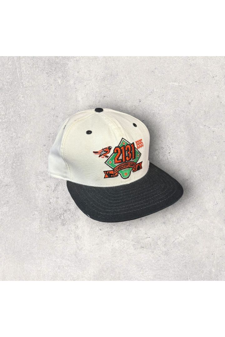 Vintage Deadstock New Era 1995 Baltimore Orioles 2131 Consecutive Games Snapback