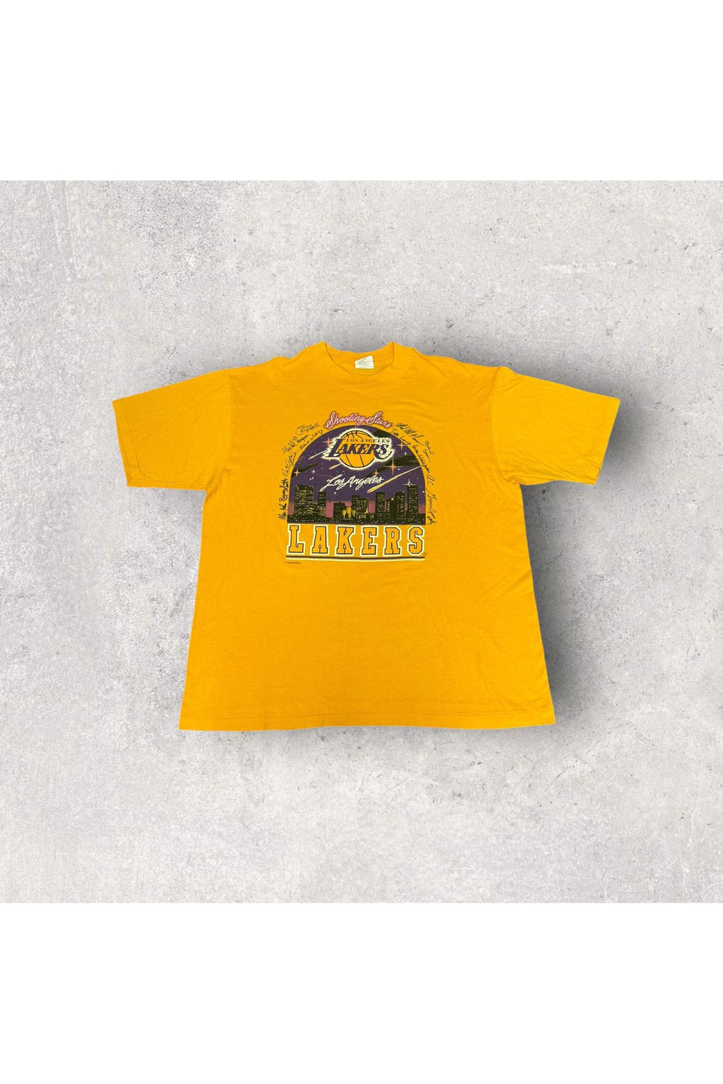 Vintage Single Stitch Los Angeles Lakers 1989 Shooting Stars Tee- XL