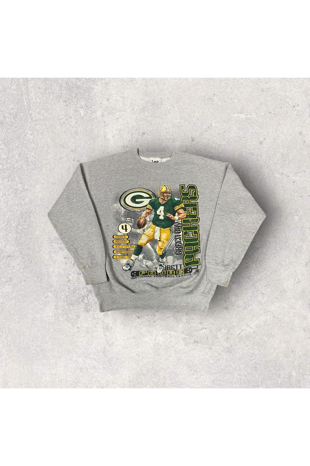 Vintage Green Bay Packers Gray Sweatshirt Gray Lee Football 