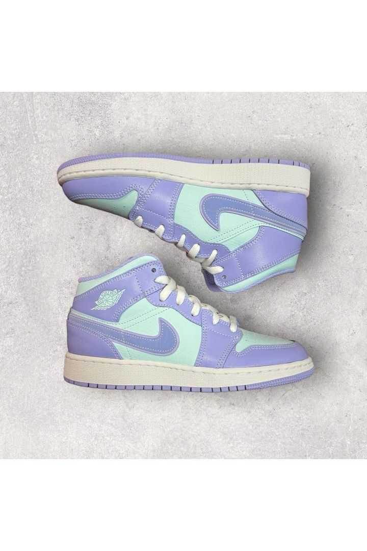 Jordan 1 Mid PURPLE AQUA (GS)