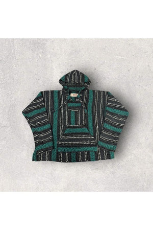 Vintage Gypsy Mexican Poncho/Drug Rug Hoodie- L/XL