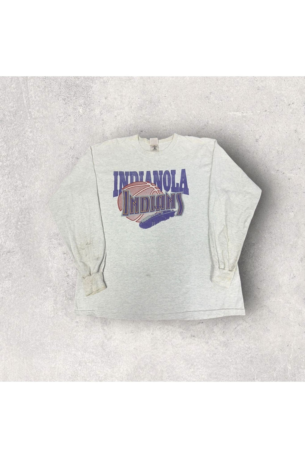 Vintage Indianola Indians Basketball Long Sleeve- L