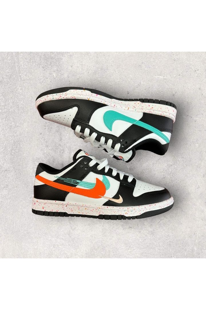 Nike Dunk Low MULTIPLE SWOOSHES WHITE WASHED TEAL (WOMEN'S)