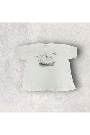 Vintage Single Stitch Discover The Nina River Ports Of Call Tee- XXL