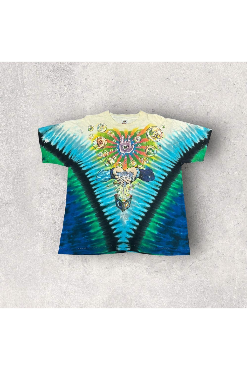 Vintage 90s Jerry Garcia Band Tie-Dye Tee- XL