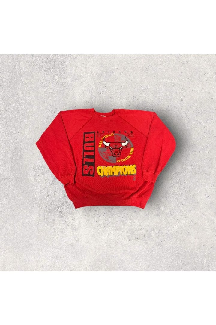 Vintage Hanes 1991 Chicago Bulls NBA World Champions Crewneck- L