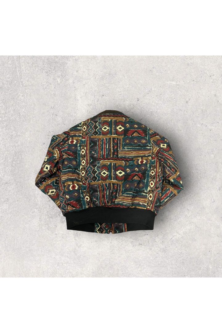 Vintage 1994 Carhartt Quilt Lined Aztec Jacket JQ2472- L