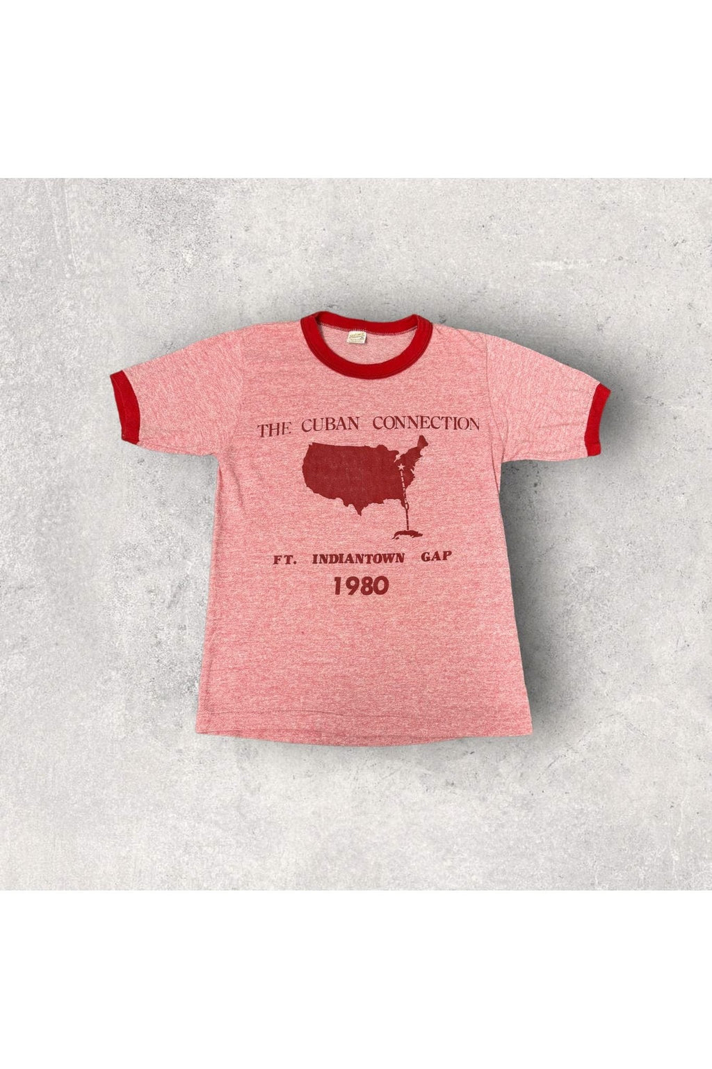 Vintage The Cuban Connection Ft. Indiantown Gap 1980 Ringer Tee- M