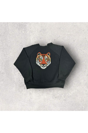 Vintage Tultex Sequins Tiger Crewneck- XL