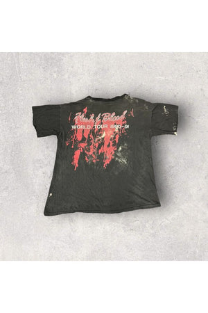 Vintage POISON 1990-91 Flesh And Blood Tour Tee- L