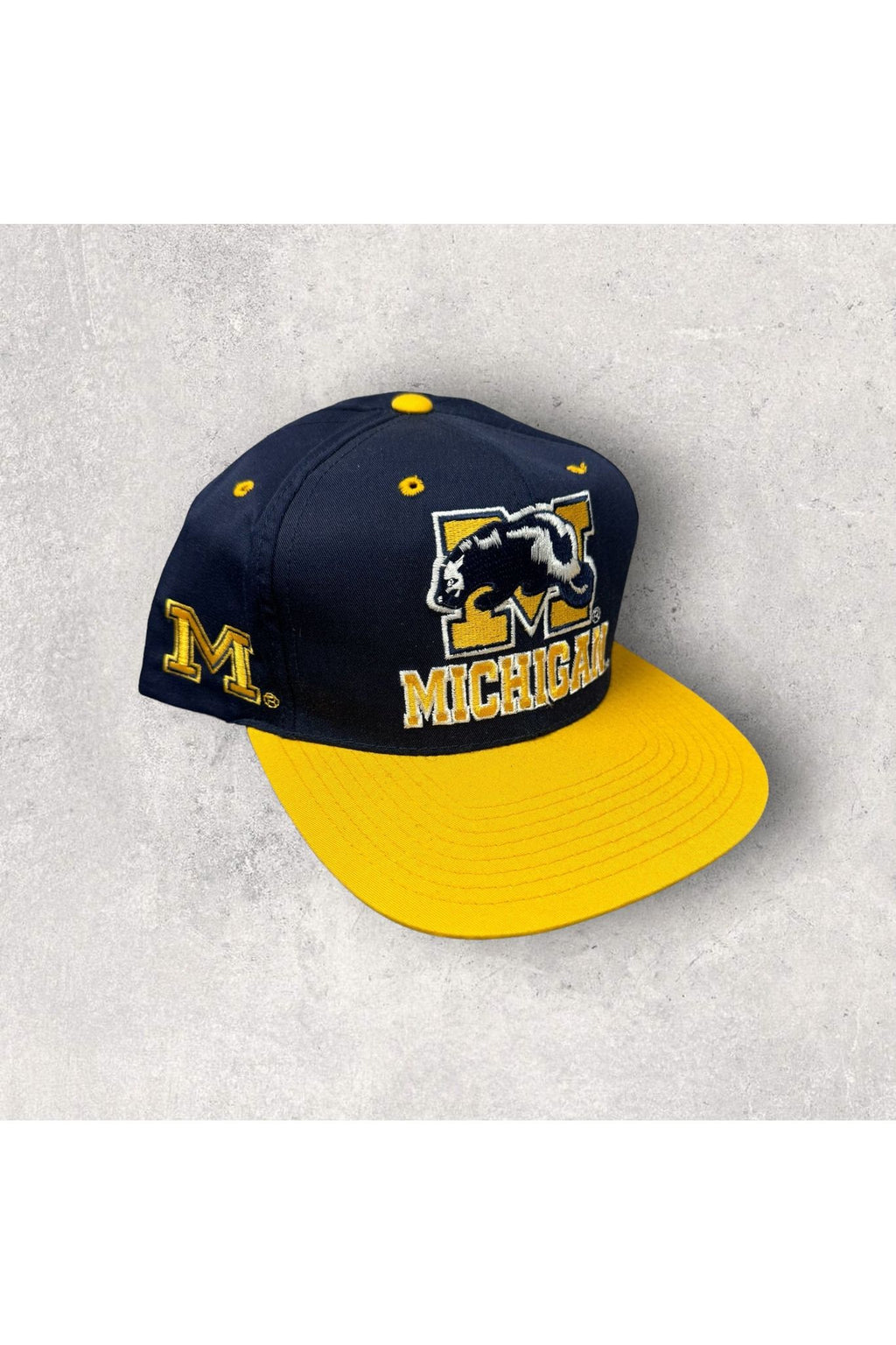 Vintage Deadstock Logo 7 Michigan Wolverines Snapback