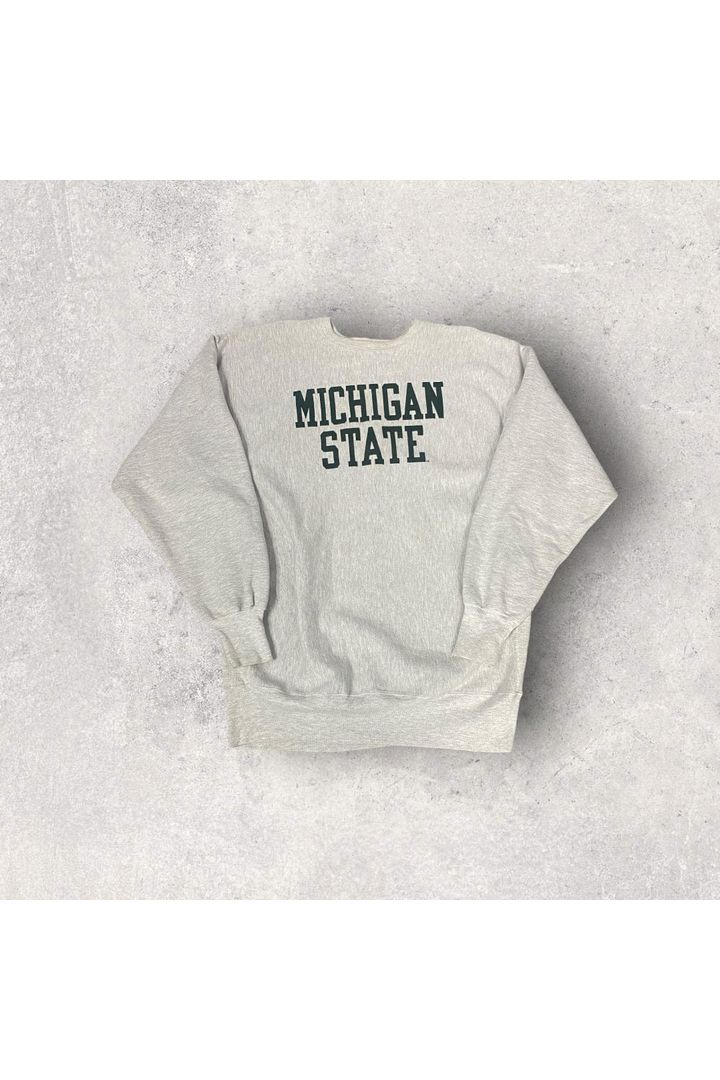 Vintage Champion Made In USA Reverse Weave Michigan State Crewneck- 3XL