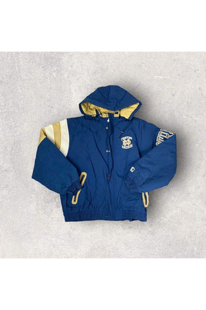 Vintage Starter Notre Dame Autographed Rudy Ruettiger Winter Jacket- XL
