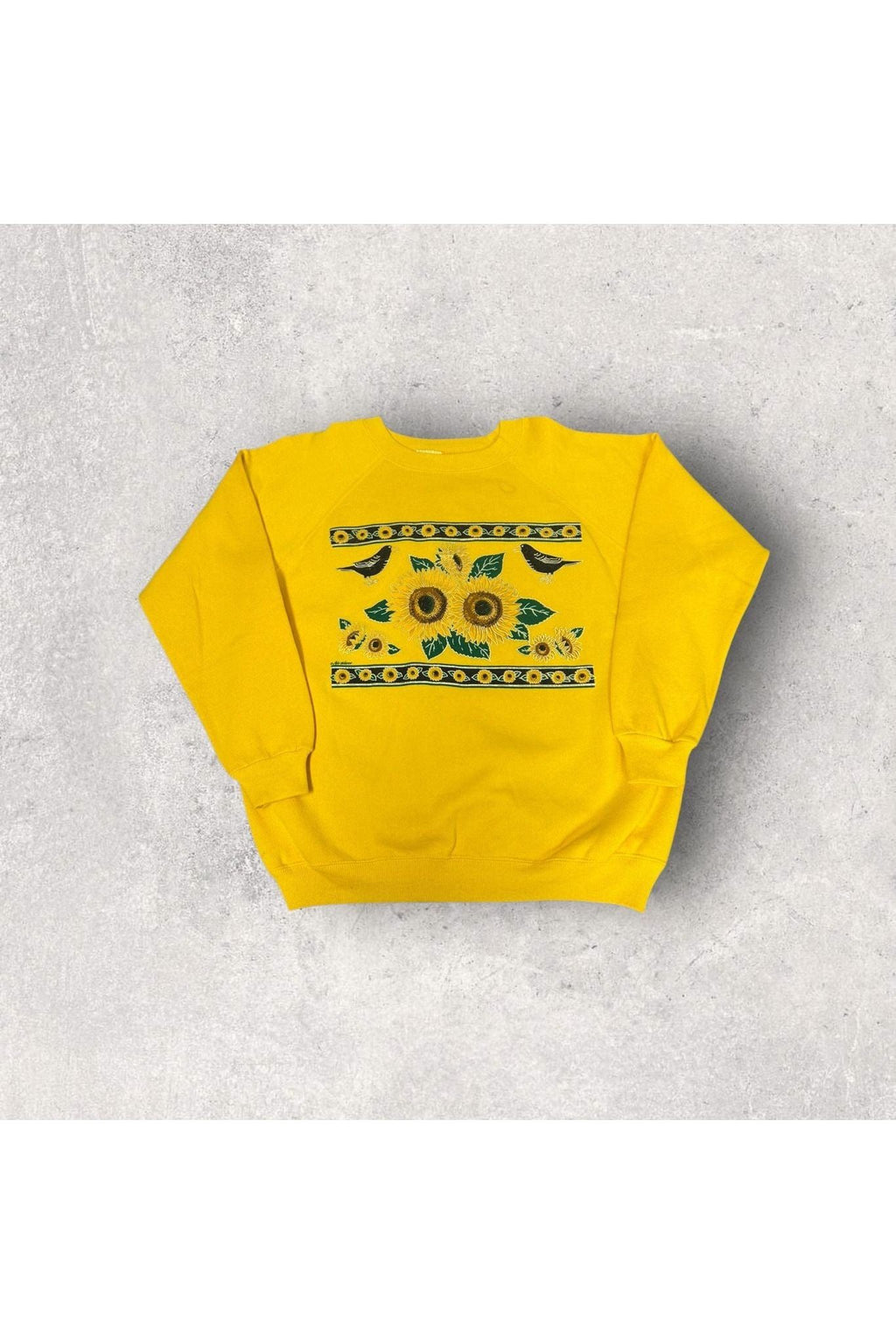 Vintage Hanes Sunflower Graphic Crewneck- L