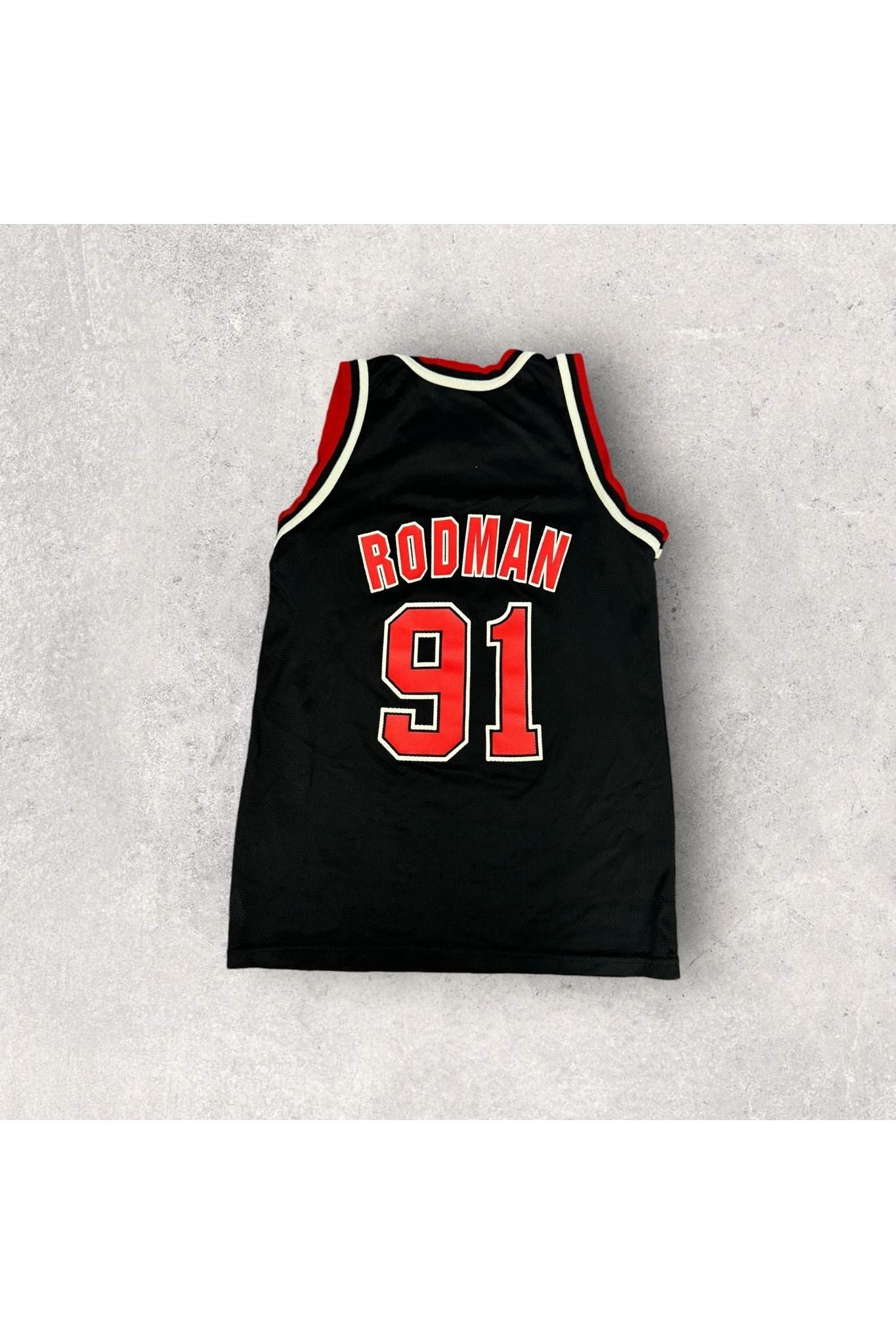 Vintage Champion Chicago Bulls Dennis Rodman Basketball Jersey- YTH M(10-12)