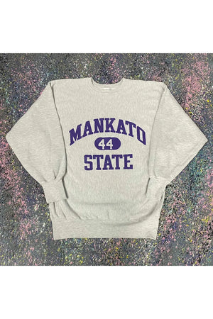 Vintage Champion Made In USA Reverse Weave Mankato State Crewneck- XXL