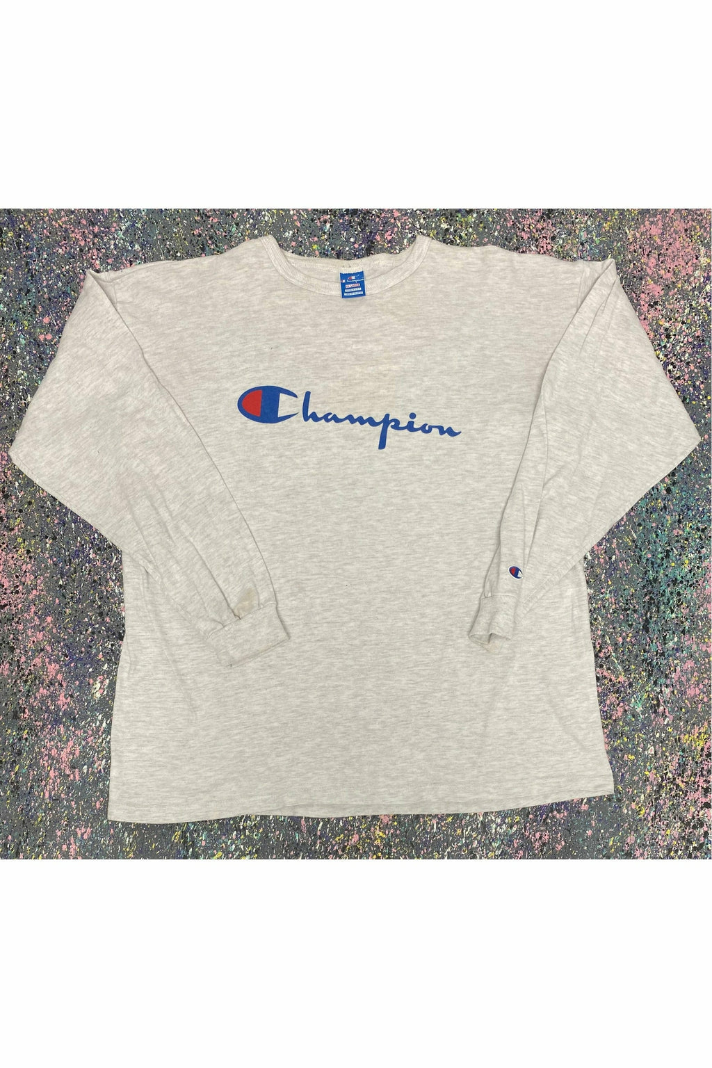 Vintage Made in USA Champion Spell-Out Long Sleeve- XXL