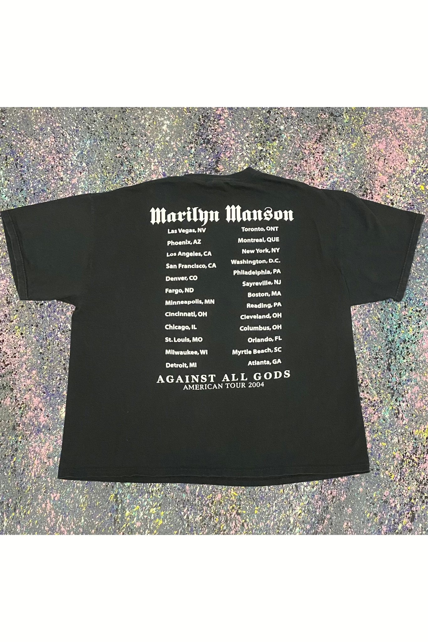 2004 Marilyn Manson Against All Gods Tour Tee- XL