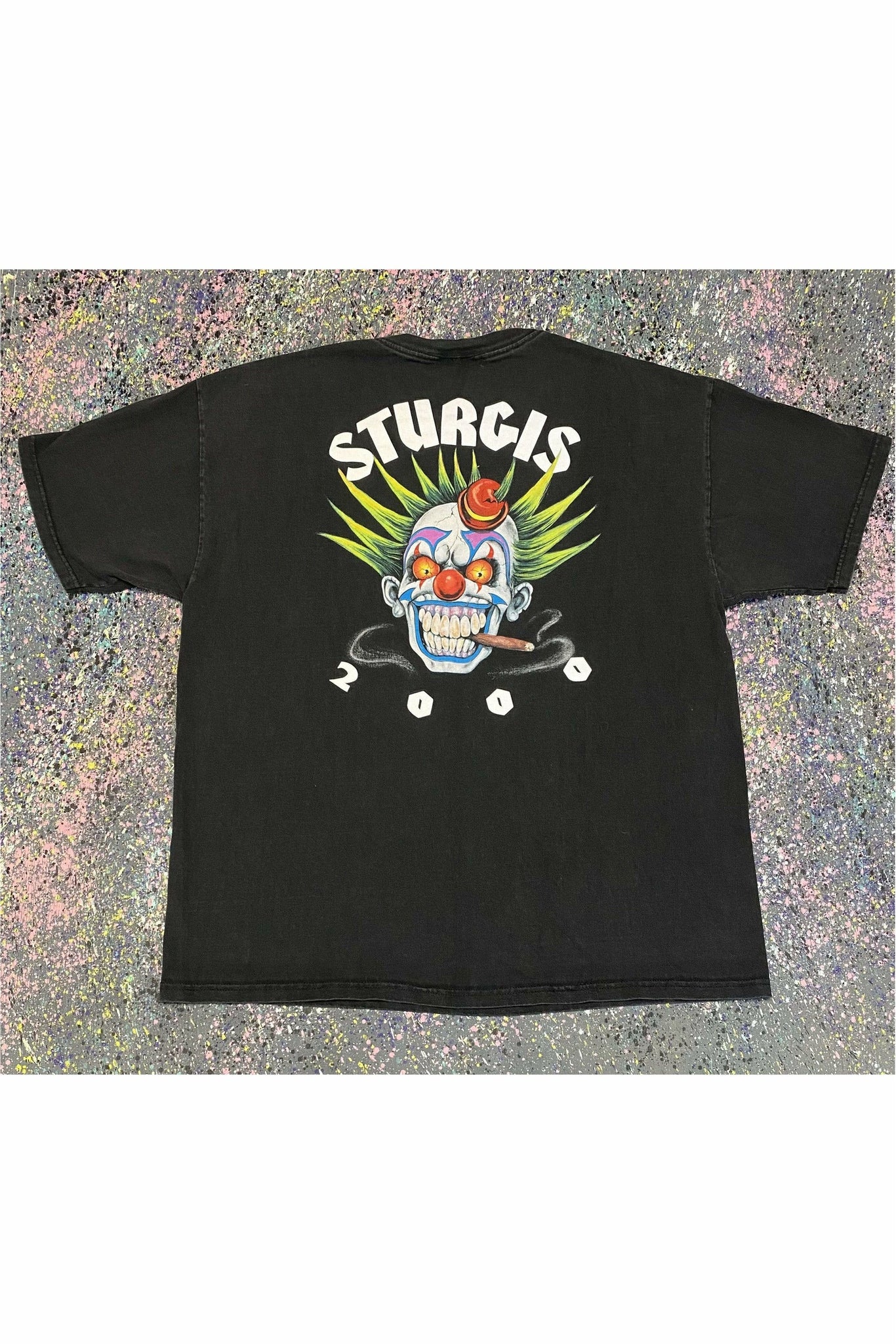 Vintage Sturgis 2000 “Smoking Clown” Tee- XL