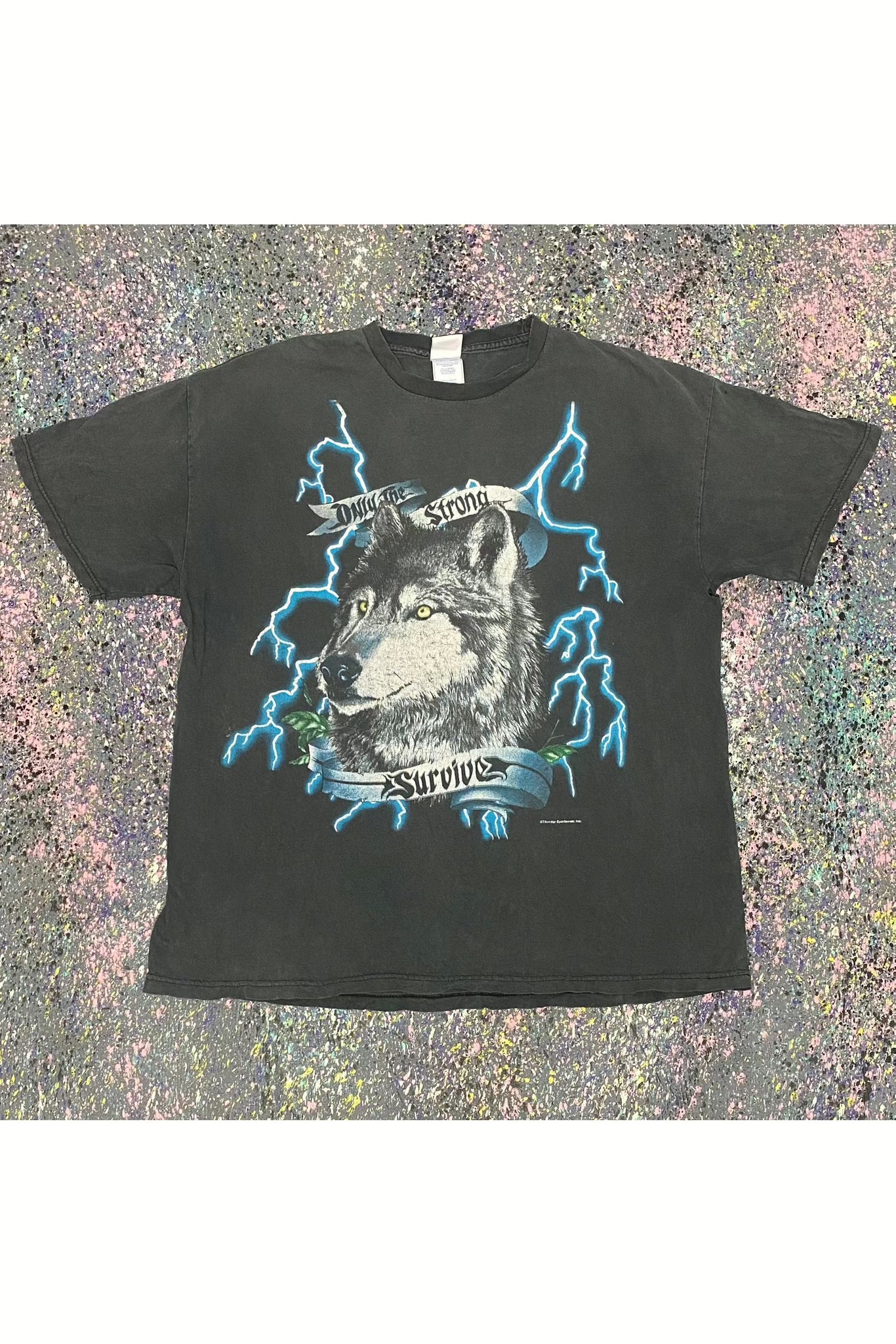 Vintage USA Thunder Only The Strong Survive Tee- XL – BACK2THEVINTAGE