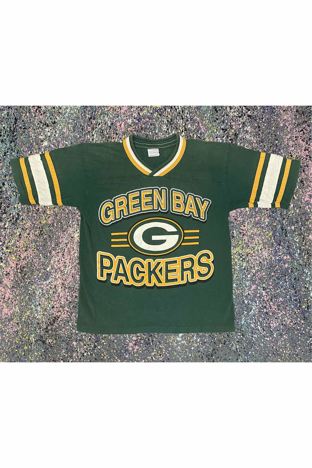 Vintage Single Stitched Youth Green Bay Packers Tee- YTH 10/12