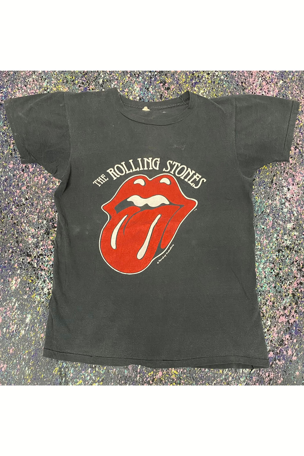 Vintage 70s/80s The Rolling Stones Raindrop Productions Tee- L