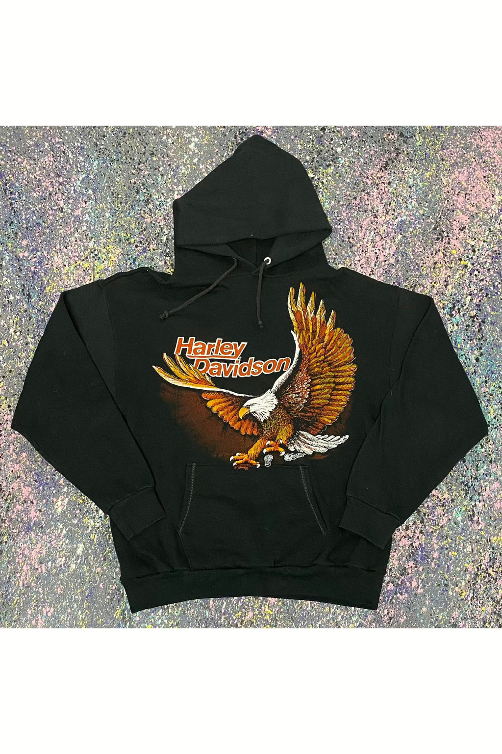 Vintage Harley-Davidson Eagle Hoodie- L