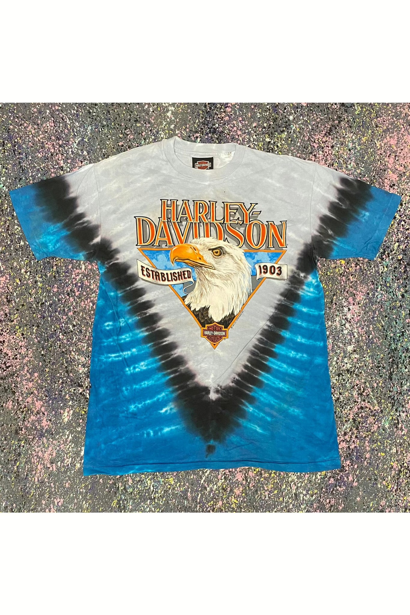 Vintage 1991 Harley Davidson Tie Dye Shirt