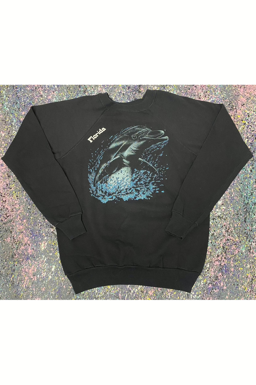 Vintage Florida Dolphin Nature Crewneck- XL