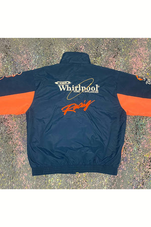 Vintage 90s Made In USA Ricky Rudd Whirlpool Racing Windbreaker- XXL