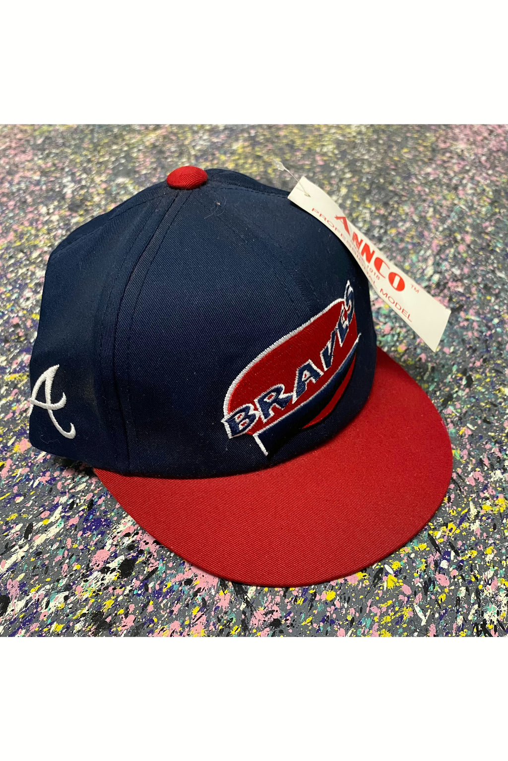 Vintage Atlanta Braves Hat 1991 World Series Strapback Cap 90s MLB B2