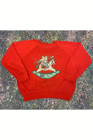 Vintage Bassett Walker Youth Christmas Sweater- YTH M
