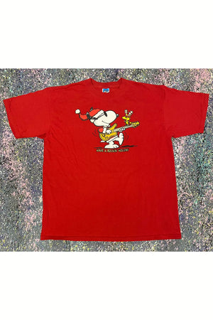 Peanuts Snoopy Have A Rockin' Holiday Tee- XL